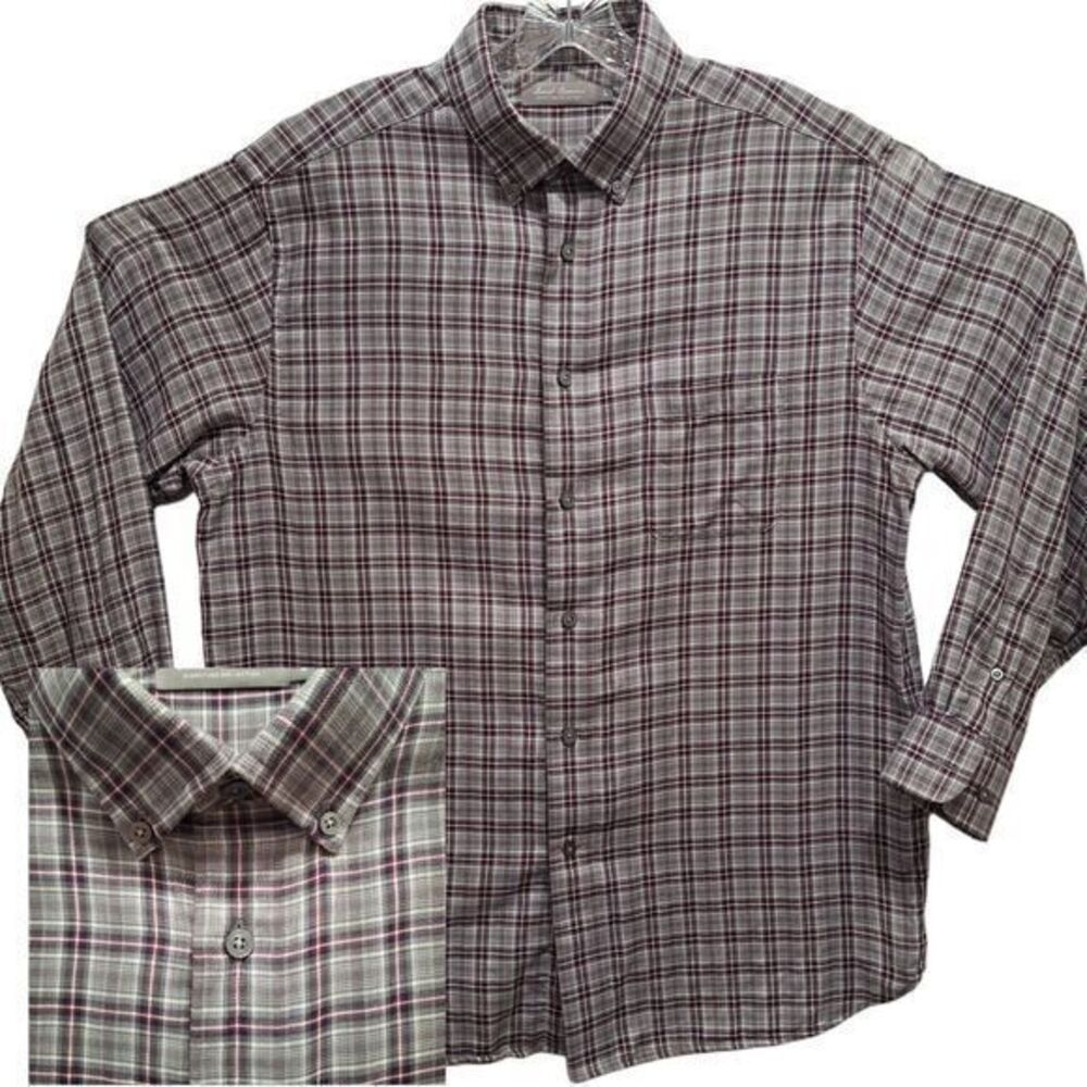 Daniel Cremieux Signature Collection Men's Premium Cotton Long Sleeve Shirt S. L